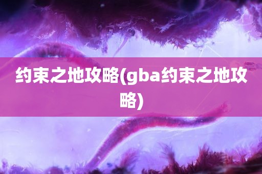 约束之地攻略(gba约束之地攻略)