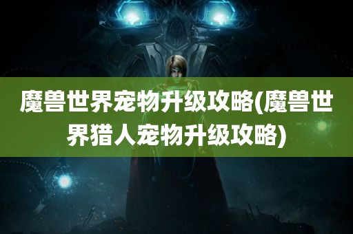 魔兽世界宠物升级攻略(魔兽世界猎人宠物升级攻略)