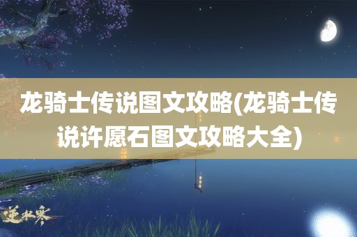 龙骑士传说图文攻略(龙骑士传说许愿石图文攻略大全)