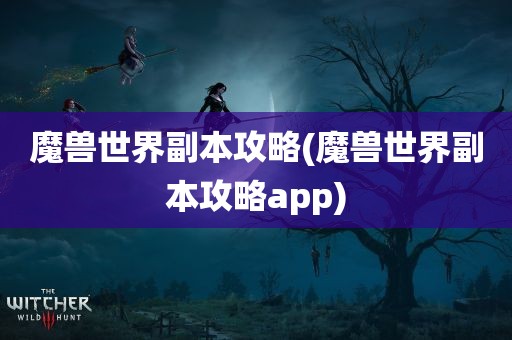 魔兽世界副本攻略(魔兽世界副本攻略app)