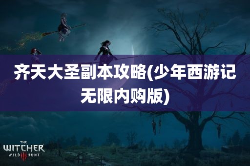 齐天大圣副本攻略(少年西游记无限内购版)