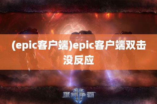 (epic客户端)epic客户端双击没反应