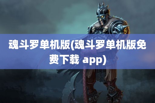 魂斗罗单机版(魂斗罗单机版免费下载 app)