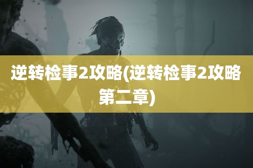 逆转检事2攻略(逆转检事2攻略第二章)