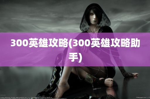 300英雄攻略(300英雄攻略助手)