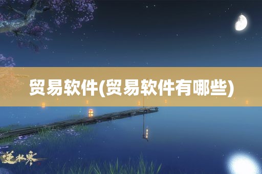 贸易软件(贸易软件有哪些)