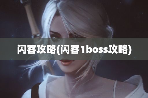 闪客攻略(闪客1boss攻略)