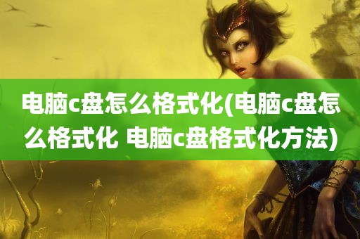 电脑c盘怎么格式化(电脑c盘怎么格式化 电脑c盘格式化方法)