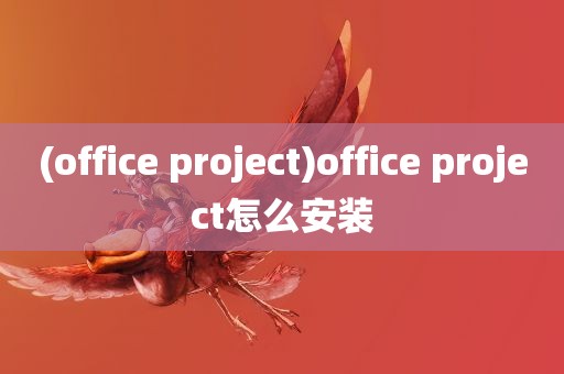 (office project)office project怎么安装