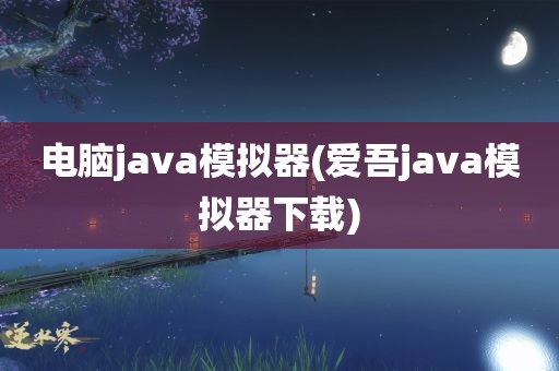 电脑java模拟器(爱吾java模拟器下载)