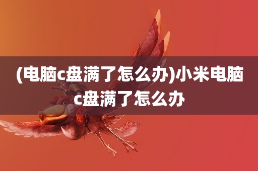 (电脑c盘满了怎么办)小米电脑c盘满了怎么办