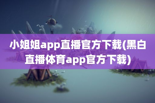 小姐姐app直播官方下载(黑白直播体育app官方下载)