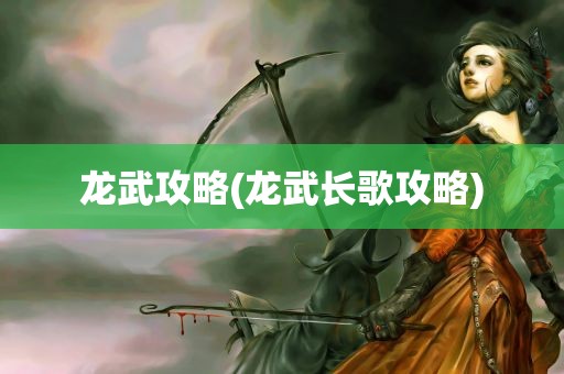 龙武攻略(龙武长歌攻略)