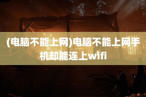 (电脑不能上网)电脑不能上网手机却能连上wifi