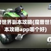 魔兽世界副本攻略(魔兽世界副本攻略app哪个好)