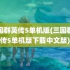 三国群英传5单机版(三国群英传5单机版下载中文版)