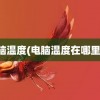 电脑温度(电脑温度在哪里看)