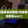 电脑重装系统教程(电脑重装系统教程win7)