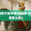 电脑听不到声音(电脑听不到声音怎么弄)