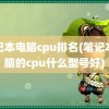 笔记本电脑cpu排名(笔记本电脑的cpu什么型号好)