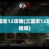 三国志12攻略(三国志12攻略视频)