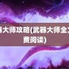 武器大师攻略(武器大师全文免费阅读)